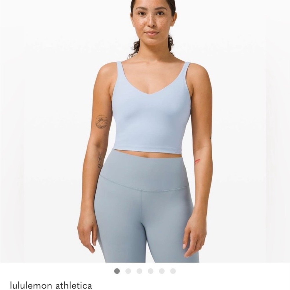 Lulu Align Tank in Blue Linen Size 6